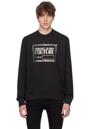 Versace Jeans Couture Black Piece Number Sweatshirt