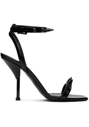 Alexander McQueen Black Studded Heeled Sandals