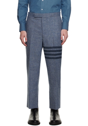 Thom Browne Blue 4-Bar Trousers