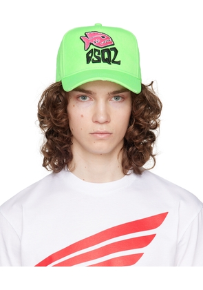 Dsquared2 Green Embroidered Cap