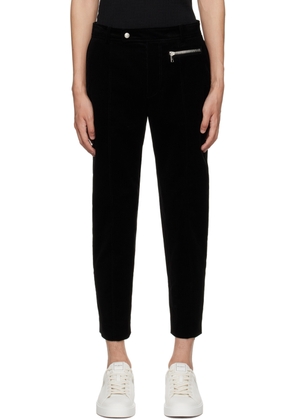 Balmain Black Paneled Trousers