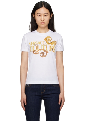 Versace Jeans Couture White Printed T-Shirt