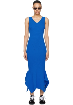 Marine Serre SSENSE Exclusive Blue Midi Dress