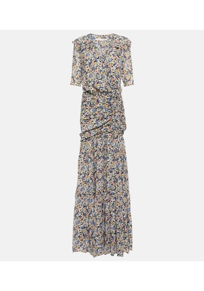 Veronica Beard Floral silk maxi dress