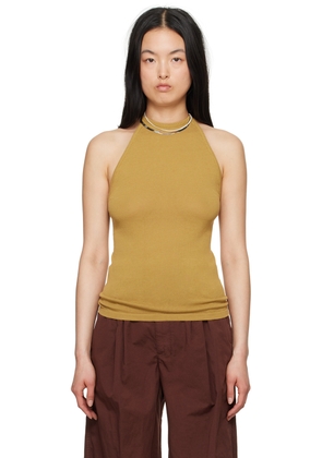 LEMAIRE Yellow Halter Tank Top