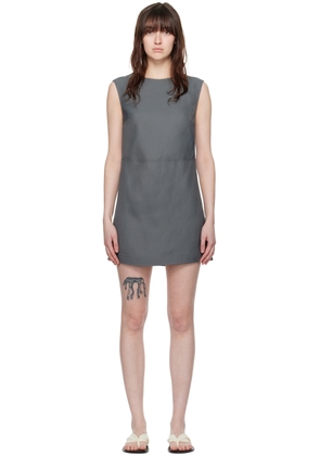 Loulou Studio Gray Hoya Minidress