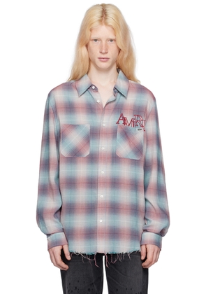 AMIRI Blue & Red Staggered Shirt