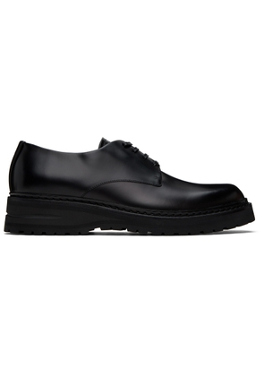 Giorgio Armani Black Embossed Derbys