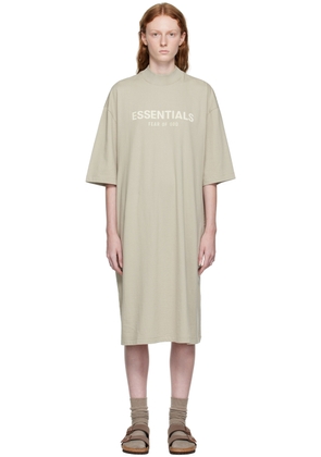 Fear of God ESSENTIALS Gray Short Sleeve Midi Dress