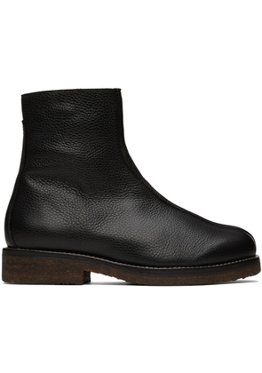 LEMAIRE Black Leather Chelsea Boots