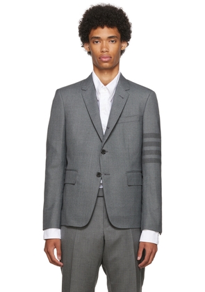 Thom Browne Gray 4-Bar Blazer