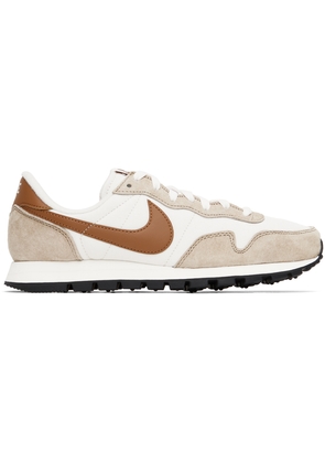 Nike White & Brown Air Pegasus '83 PRM Sneakers