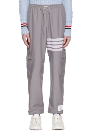 Thom Browne Gray 4-Bar Trousers