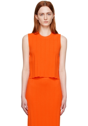 FRAME Orange Cutout Tank Top