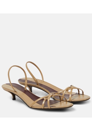 The Row Harlow 35 leather slingback sandals