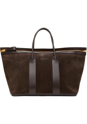 TOM FORD Brown Buckley Duffle Bag