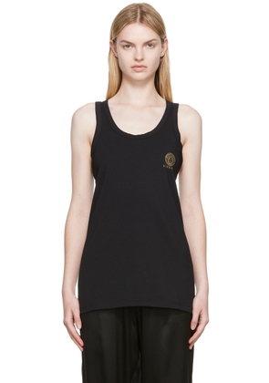 Versace Underwear Black Cotton Tank Top