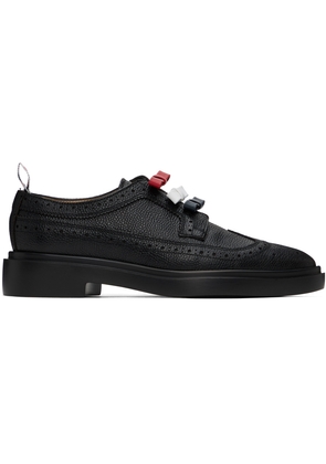 Thom Browne Black 3-Bow Longwing Derbys