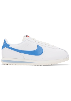 Nike White & Blue Cortez Sneakers