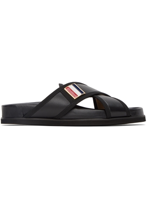 Thom Browne Black Loafer Sandals