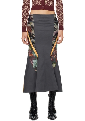 Marine Serre Multicolor Regenerated Midi Skirt