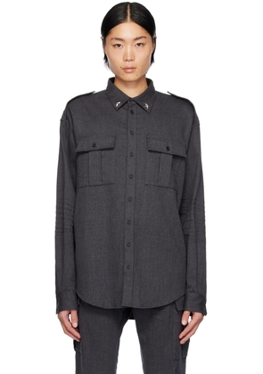 Dsquared2 Gray Uniform Shirt