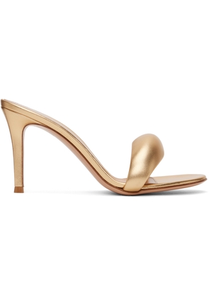 Gianvito Rossi Gold Bijoux 85 Mules