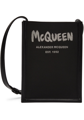 Alexander McQueen Black Mini Graffiti Pouch