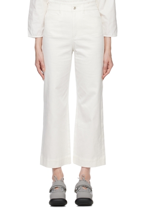 Proenza Schouler Off-White Proenza Schouler White Label Wide Leg Trousers