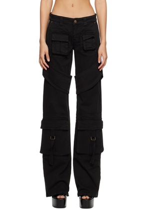 Blumarine Black Denim Cargo Pants