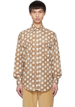 ERL Beige Polka Dot Shirt