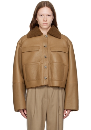 Loulou Studio Brown Bugur Shearling Jacket