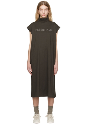 Fear of God ESSENTIALS Gray Sleeveless Midi Dress