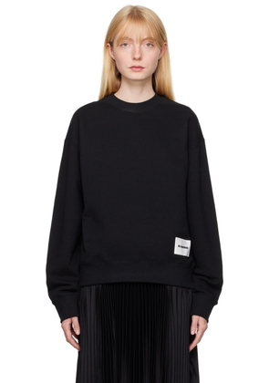 Jil Sander Black Patch Sweatshirt