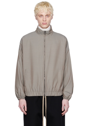 Fear of God Gray Zip Track Jacket