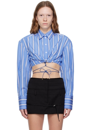 JACQUEMUS Blue Le Chouchou 'La Chemise Plidao' Shirt