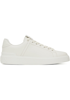 Balmain White B-Court Sneakers