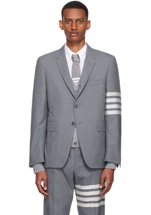 Thom Browne Gray 4-Bar Blazer