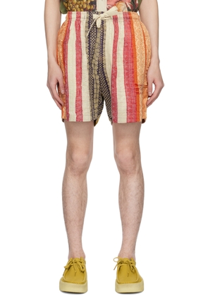 Kartik Research Multicolor Patchwork Shorts