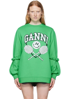 GANNI SSENSE Exclusive Green Sweatshirt