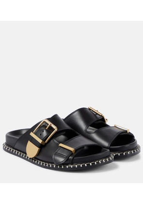 Chloé Rebecca leather slides