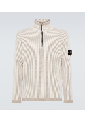 Stone Island Compass virgin wool half-zip sweater