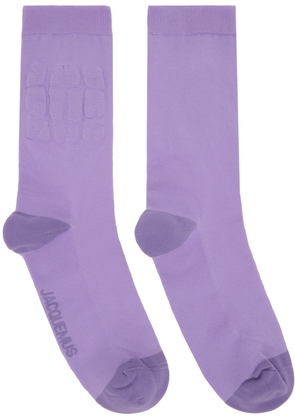 JACQUEMUS Purple 'Les Chaussettes Banho' Socks