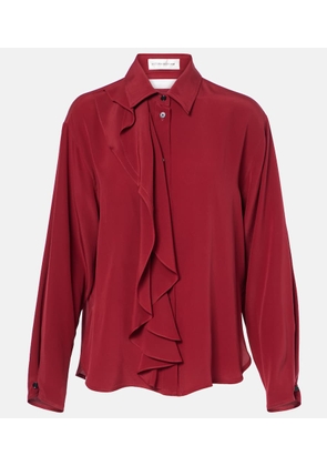 Victoria Beckham Ruffled silk blouse