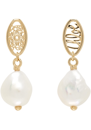 Chloé Gold Darcey Lace Drop Earrings