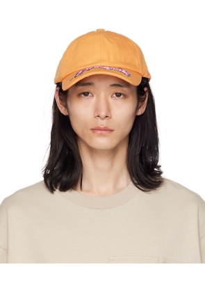 JACQUEMUS Yellow Le Raphia 'La Casquette Desenho' Cap