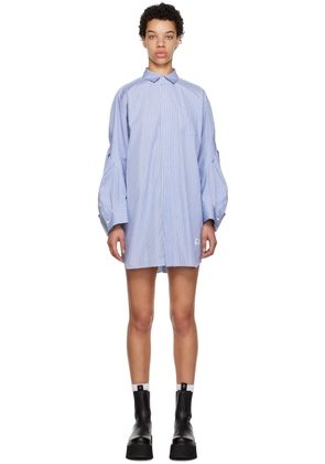 sacai Blue Striped Minidress