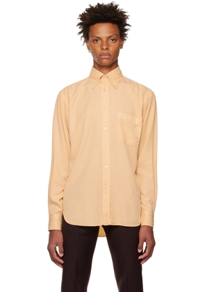 TOM FORD Yellow Garment Dyed Shirt