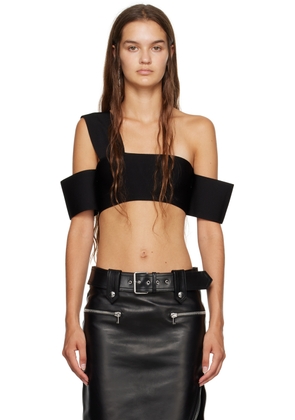 Alexander McQueen Black Bandage Tank Top