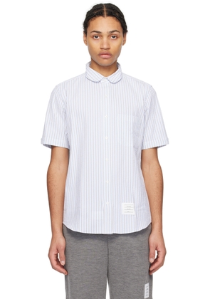 Thom Browne Blue Striped Shirt